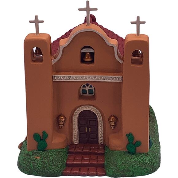 Hallmark Keepsake 2000 Candlelight Services ADOBE CHURCH #3 Light Ornament w/Box - Picture 3 of 8